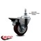 Service Caster 35 Inch Maroon Polyurethane 10 MM Threaded Stem Caster with Brake SCC-TS20S3514-PPUB-MRN-PLB-M1015 - alternate 2